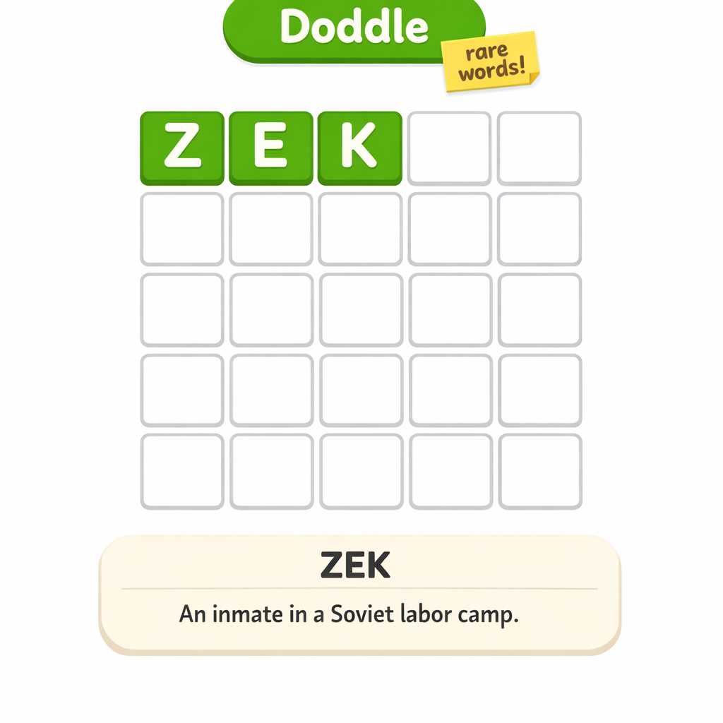 🔶 Rare Word of the Week: ZEK