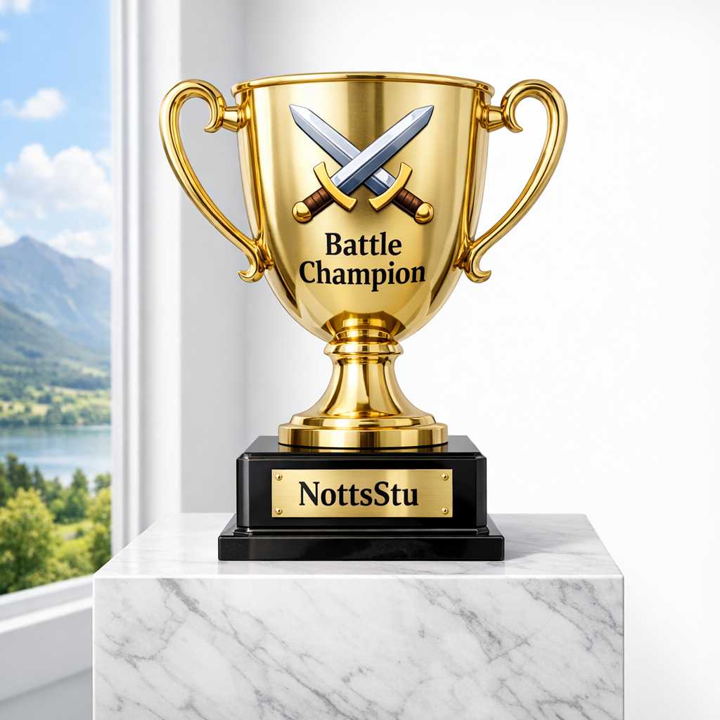 ⚔️ NottsStu ⚔️ is this week’s Battle Champion! 
20 wins, 95% win rate