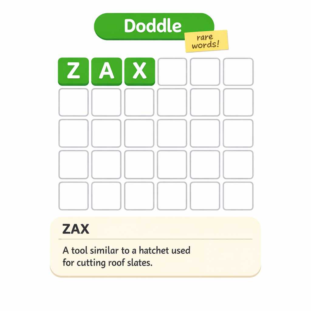 🔶 Rare Word of the Week: ZAX