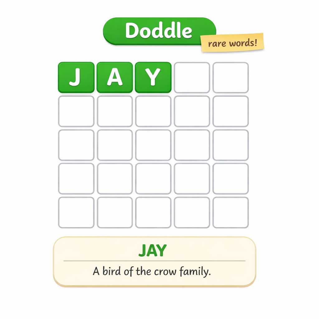 🔶 Rare Word of the Week: JAY