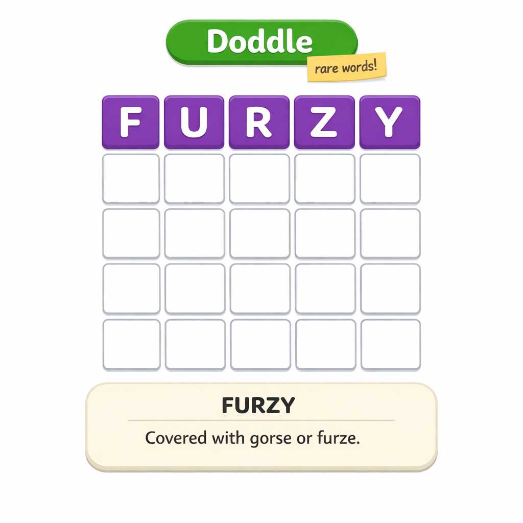 🟣 Rare Word of the Week: FURZY