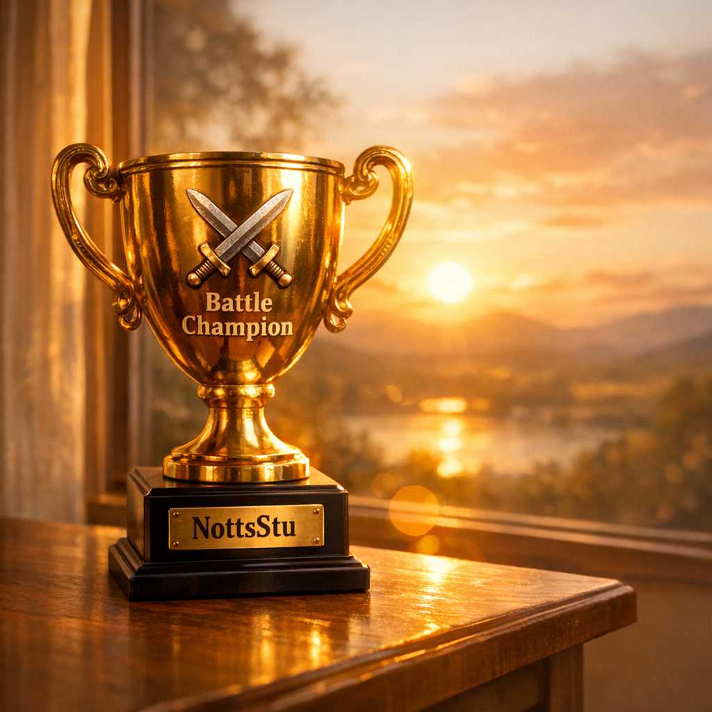 ⚔️ NottsStu ⚔️ is this week’s Battle Champion! 
15 wins, 100% win rate
