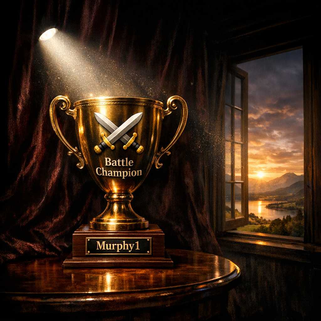 ⚔️ Murphy1 ⚔️ is this week’s Battle Champion! 
16 wins, 84% win rate