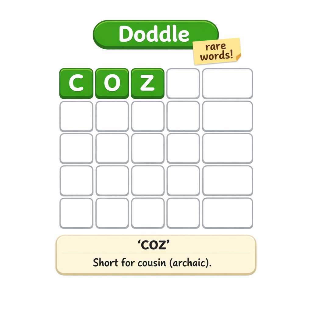 🔶 Rare Word of the Week: COZ