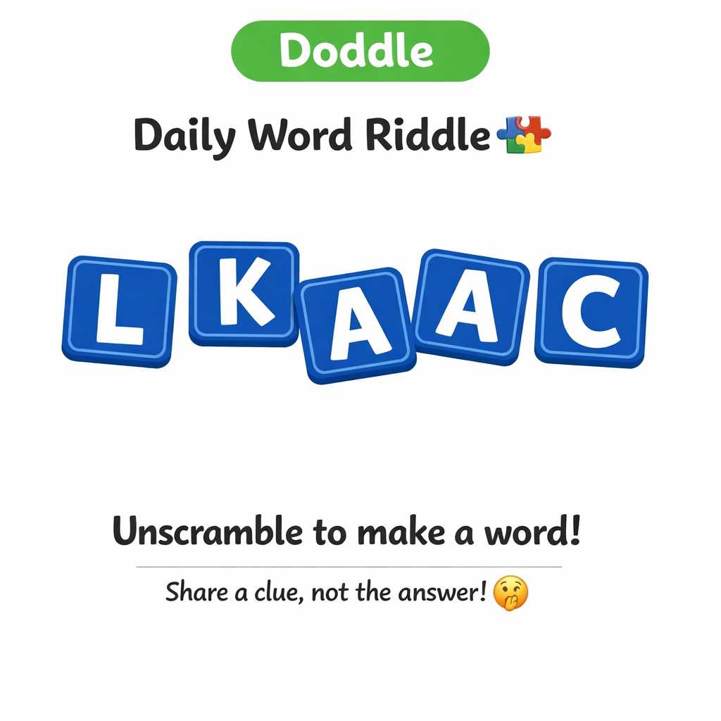 🧩 Daily Word Riddle – Can You Solve It?