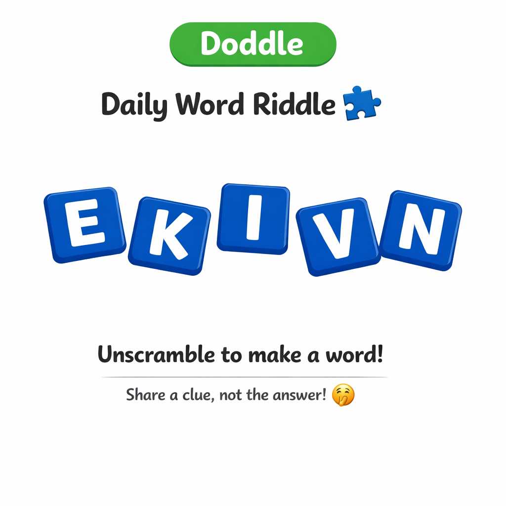 🧩 Daily Word Riddle – Can You Solve It?
