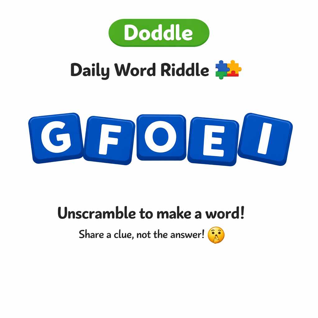 🧩 Daily Word Riddle – Can You Solve It?