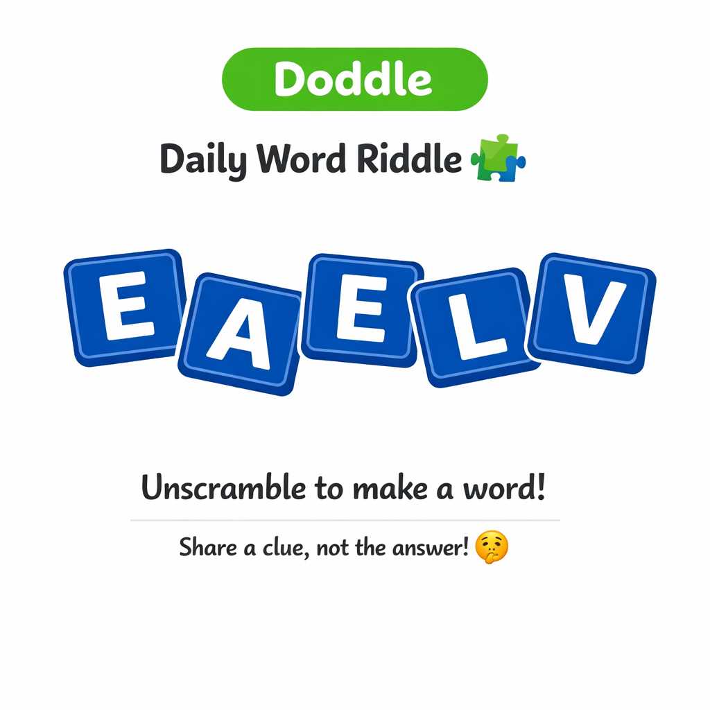 🧩 Daily Word Riddle – Can You Solve It?