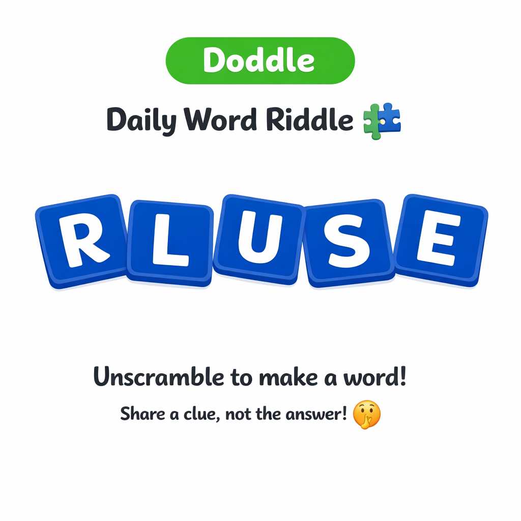 🧩 Daily Word Riddle – Can You Solve It?