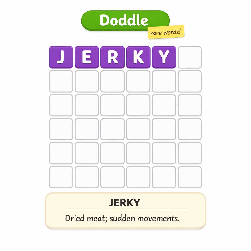 ๐ฃ Rare Word of the Week: JERKY
