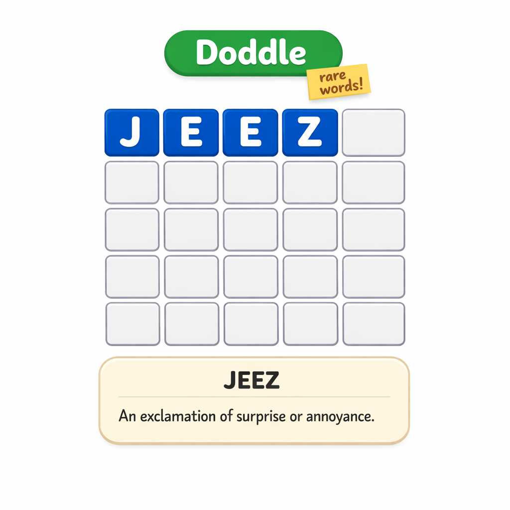 🔷 Rare Word of the Week: JEEZ