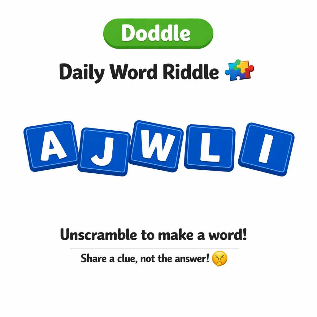 🧩 Daily Word Riddle – Can You Solve It?