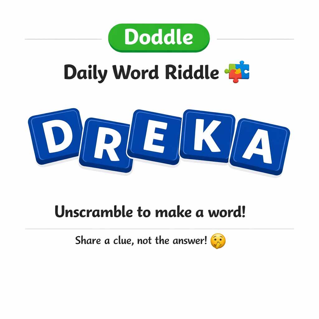 🧩 Daily Word Riddle – Can You Solve It?