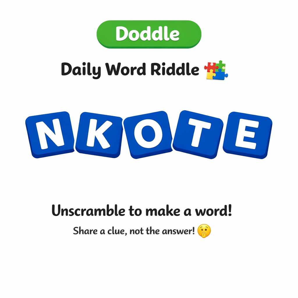 🧩 Daily Word Riddle – Can You Solve It?