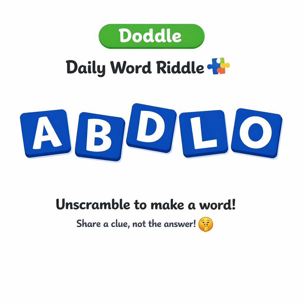 🧩 Daily Word Riddle – Can You Solve It?
