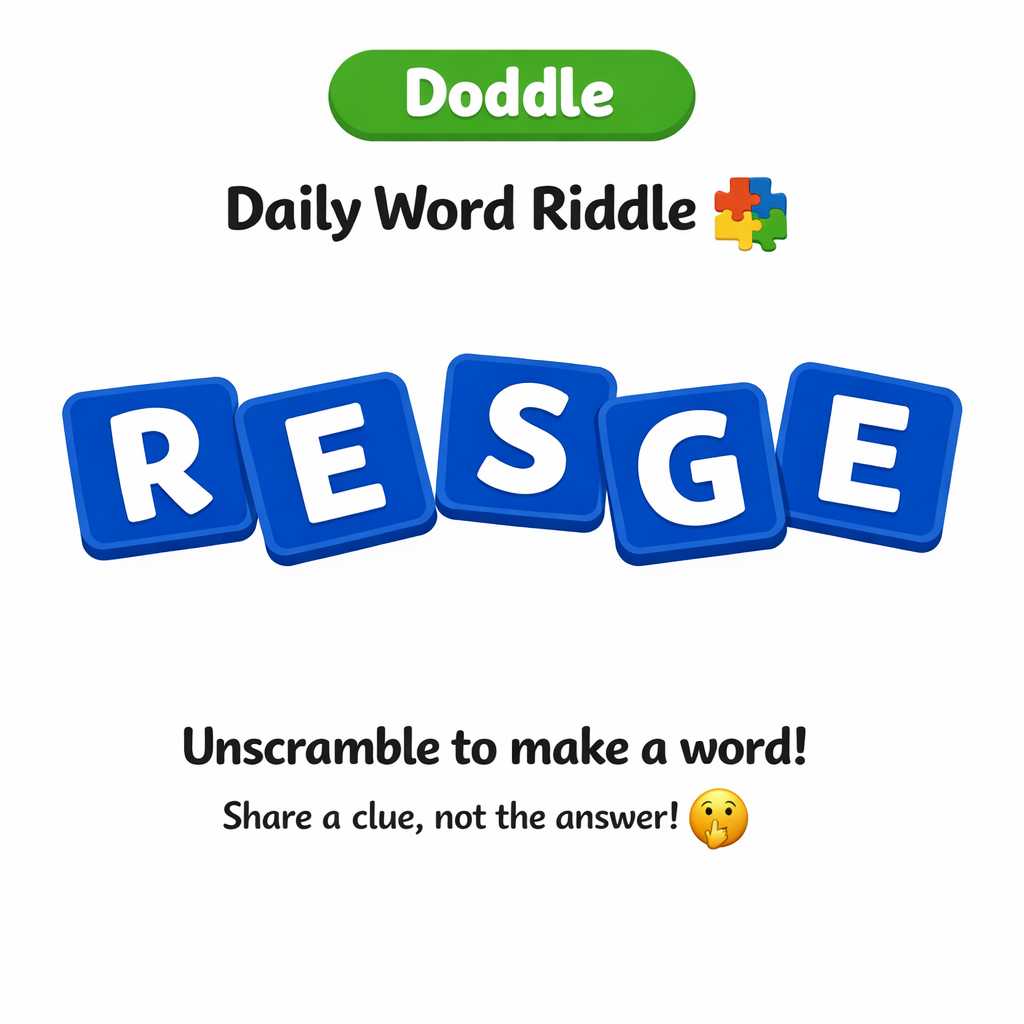 🧩 Daily Word Riddle – Can You Solve It?