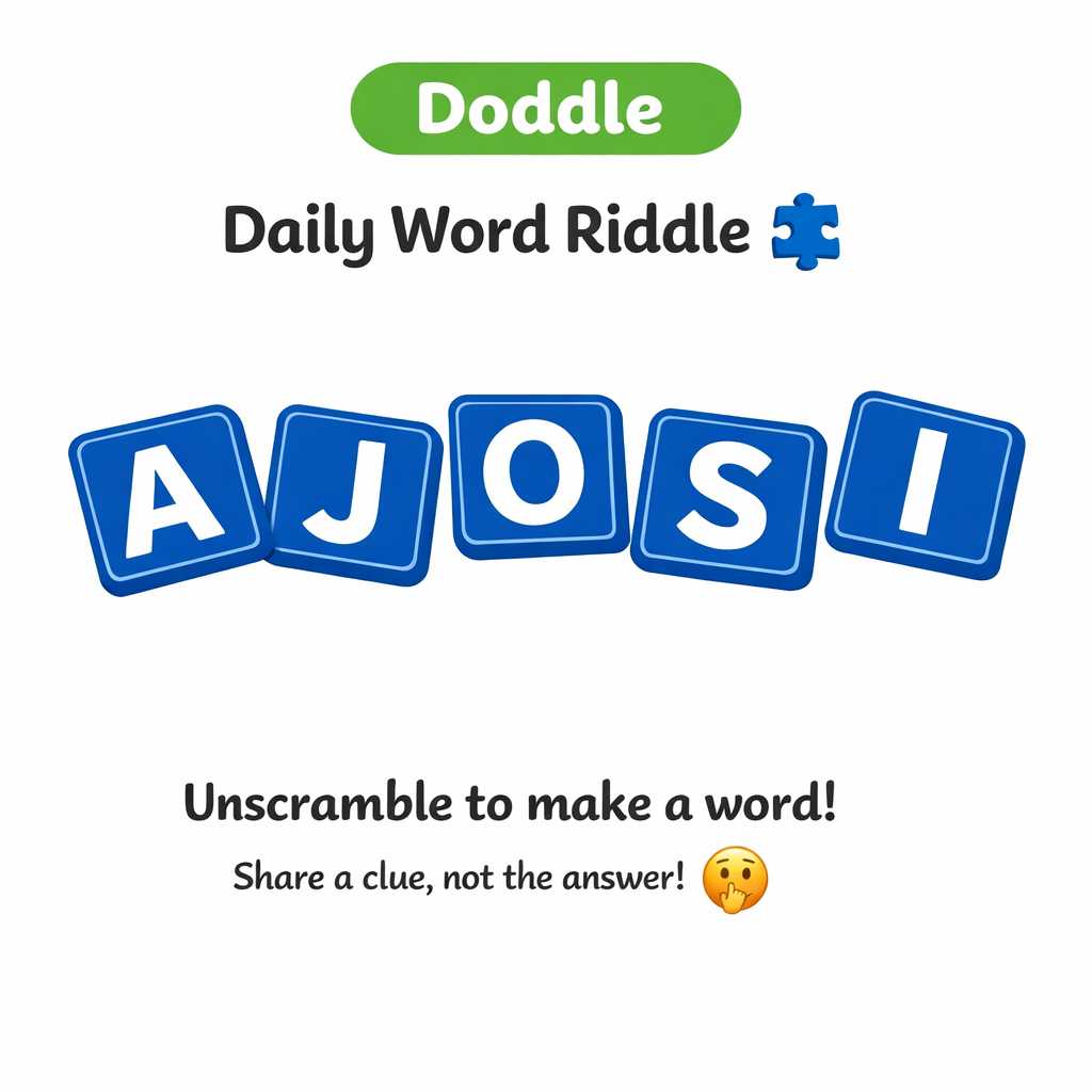 🧩 Daily Word Riddle – Can You Solve It?