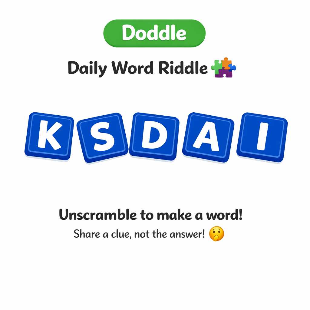 🧩 Daily Word Riddle – Can You Solve It?