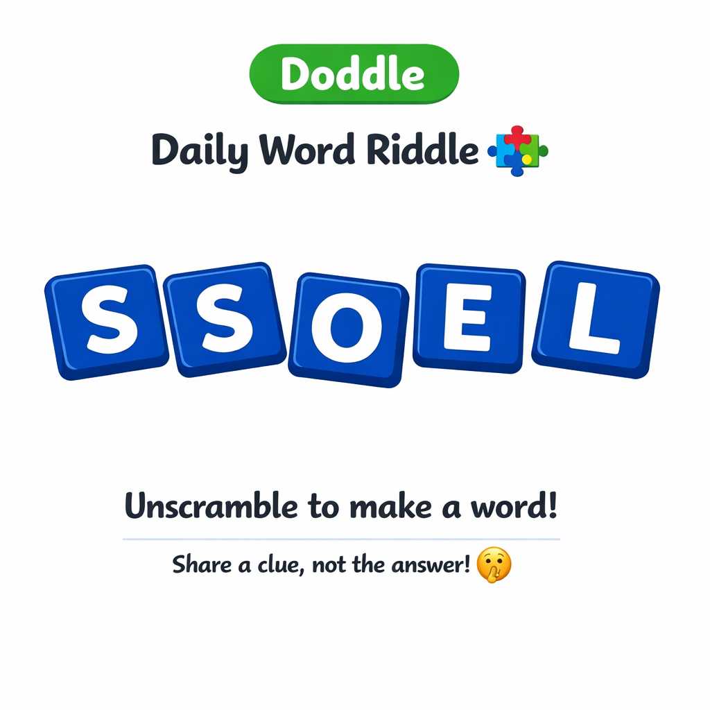 🧩 Daily Word Riddle – Can You Solve It?
