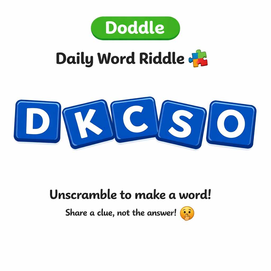 🧩 Daily Word Riddle – Can You Solve It?