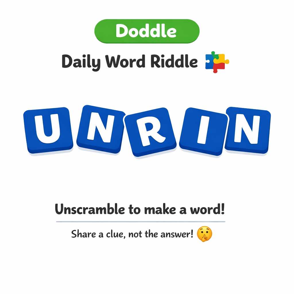 🧩 Daily Word Riddle – Can You Solve It?