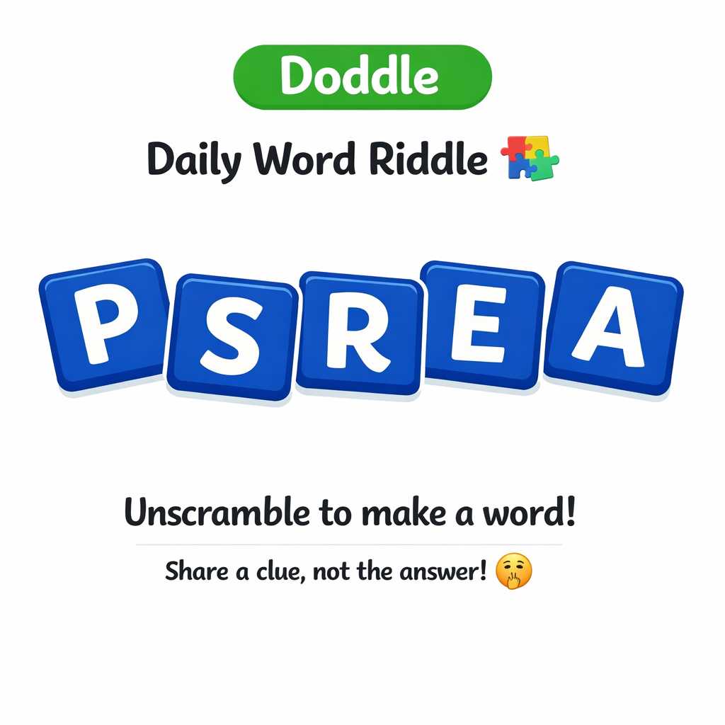 🧩 Daily Word Riddle – Can You Solve It?