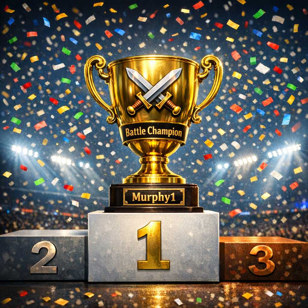 ⚔️ Murphy1 ⚔️ is this week’s Battle Champion!
7 wins, 100% win rate