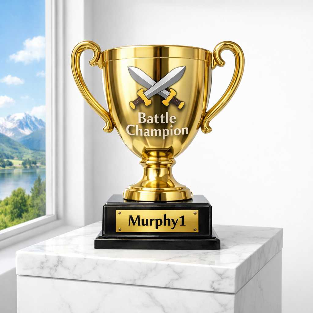 ⚔️ Murphy1 ⚔️ is this week’s Battle Champion!
7 wins, 100% win rate