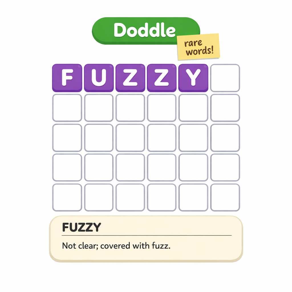 🟣 Rare Word of the Week: FUZZY