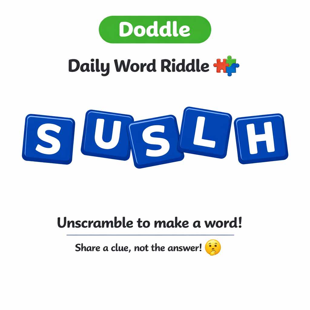 🧩 Daily Word Riddle – Can You Solve It?