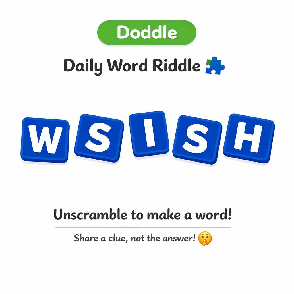 🧩 Daily Word Riddle – Can You Solve It?
