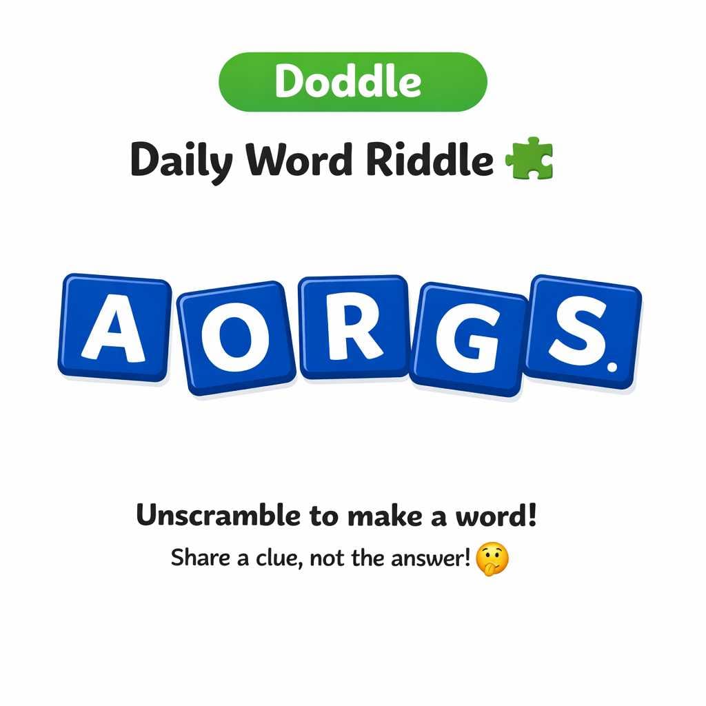 🧩 Daily Word Riddle – Can You Solve It?