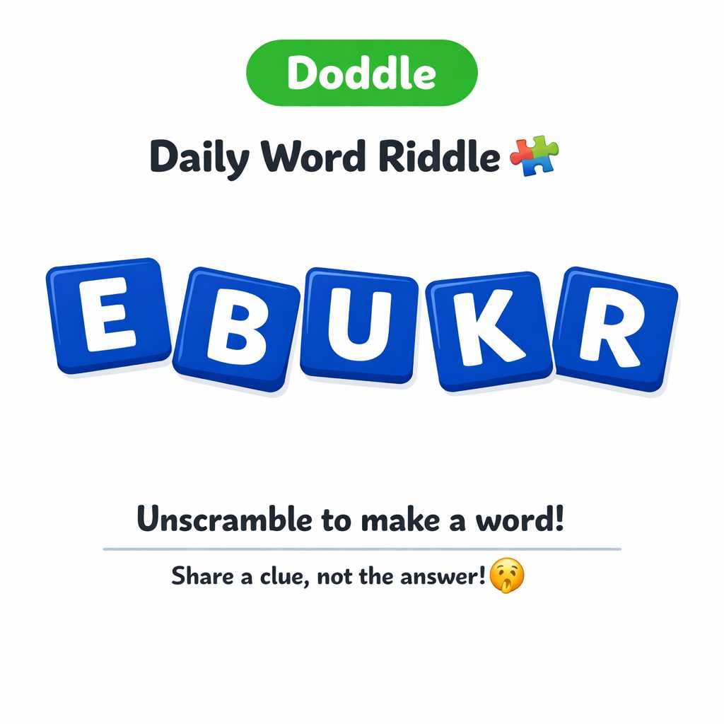 🧩 Daily Word Riddle – Can You Solve It?