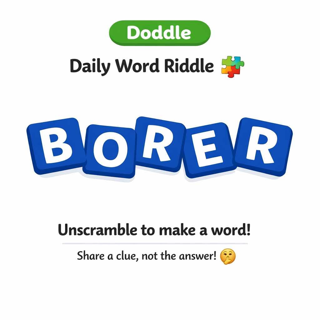 🧩 Daily Word Riddle – Can You Solve It?