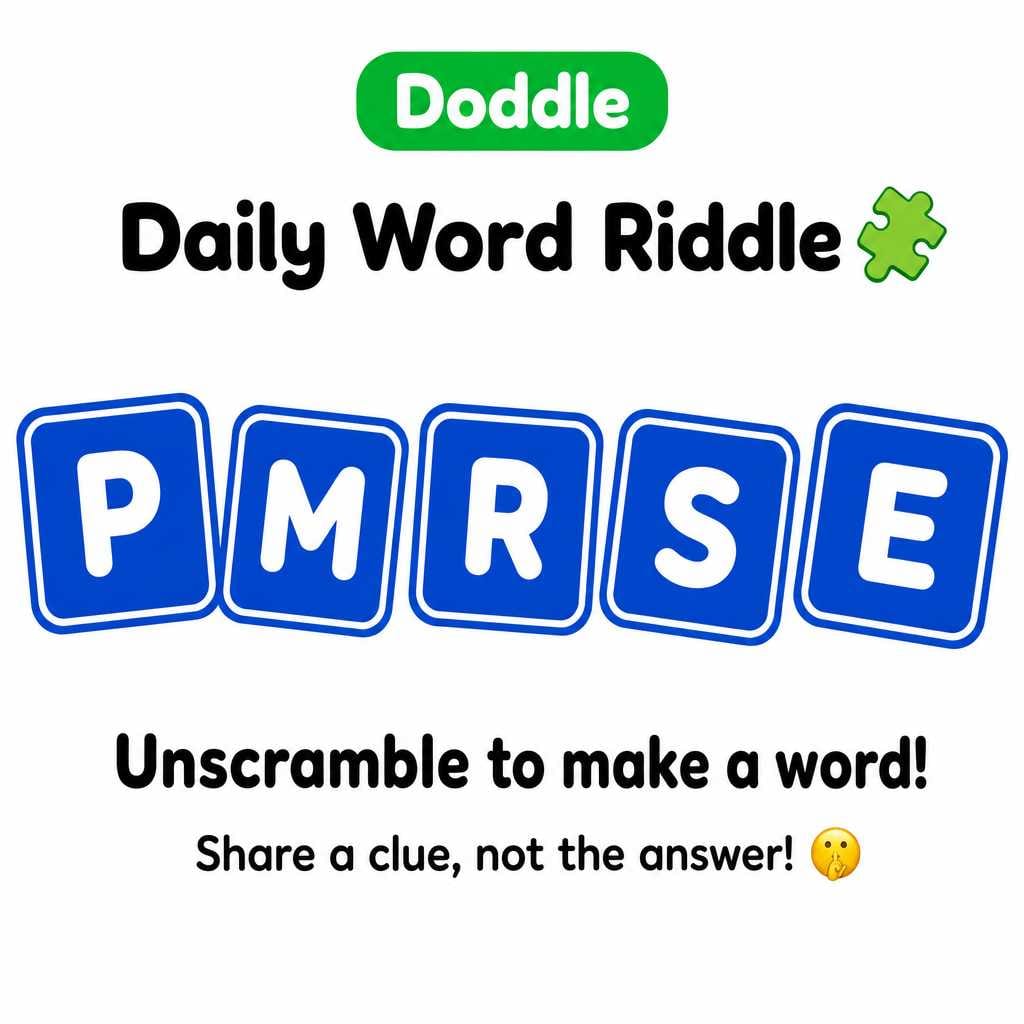 🧩 Daily Word Riddle – Can You Solve It?